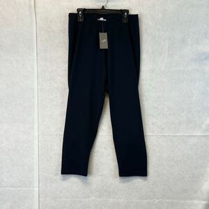 NWT J.JILL WOMEN Capri Leggings 1X Deep Blue Pima Cotton Leggings Elastic Waist